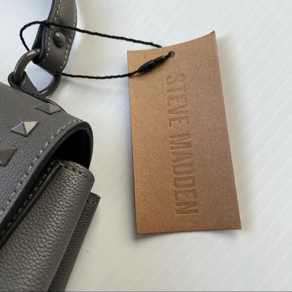🆕 Steve Madden Baviana Satchel in charcoal arm bag NWT - Picture 4 of 16